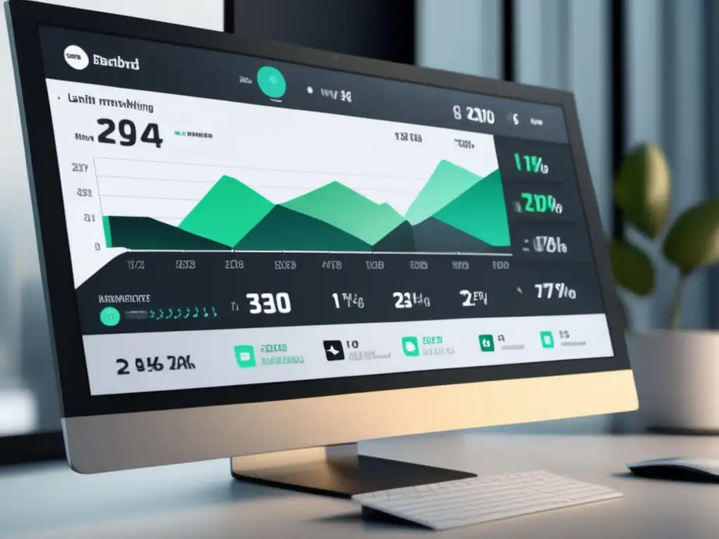 Herramientas de optimización de conversiones para el marketing de afiliados en un moderno y elegante panel digital -