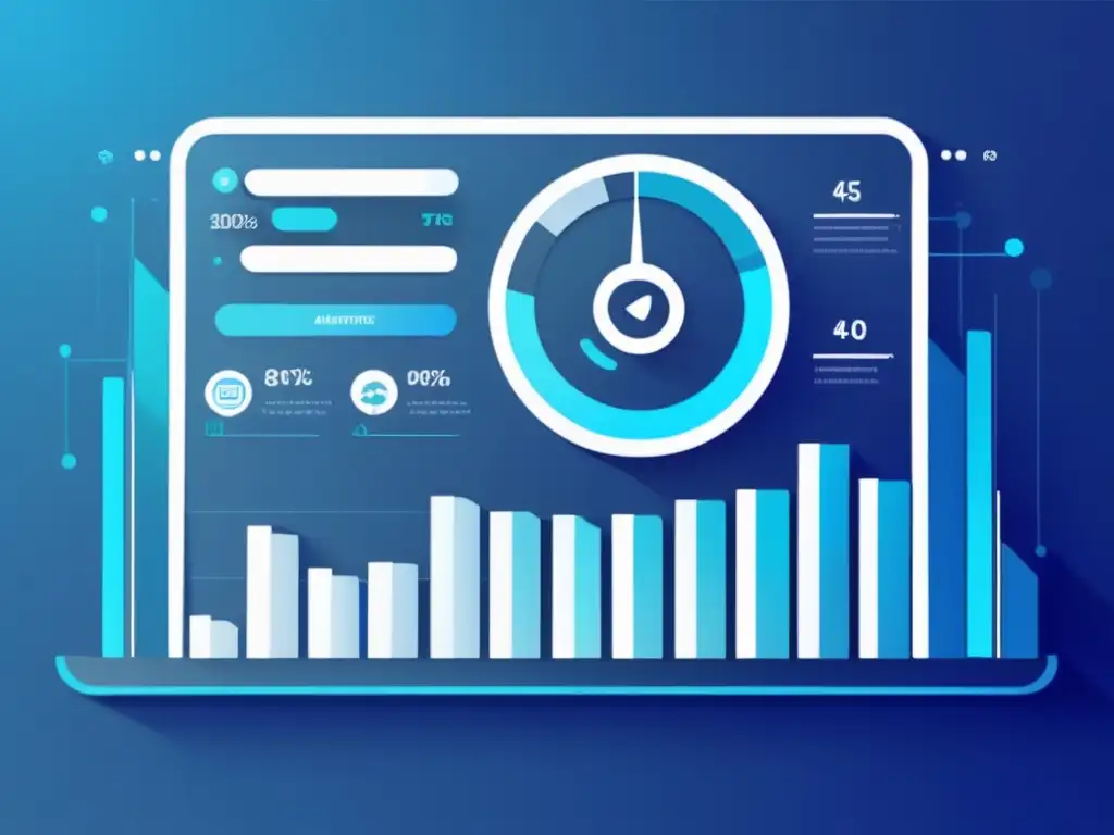 Dashboard de marketing afiliado exitoso con gráficos y análisis de datos