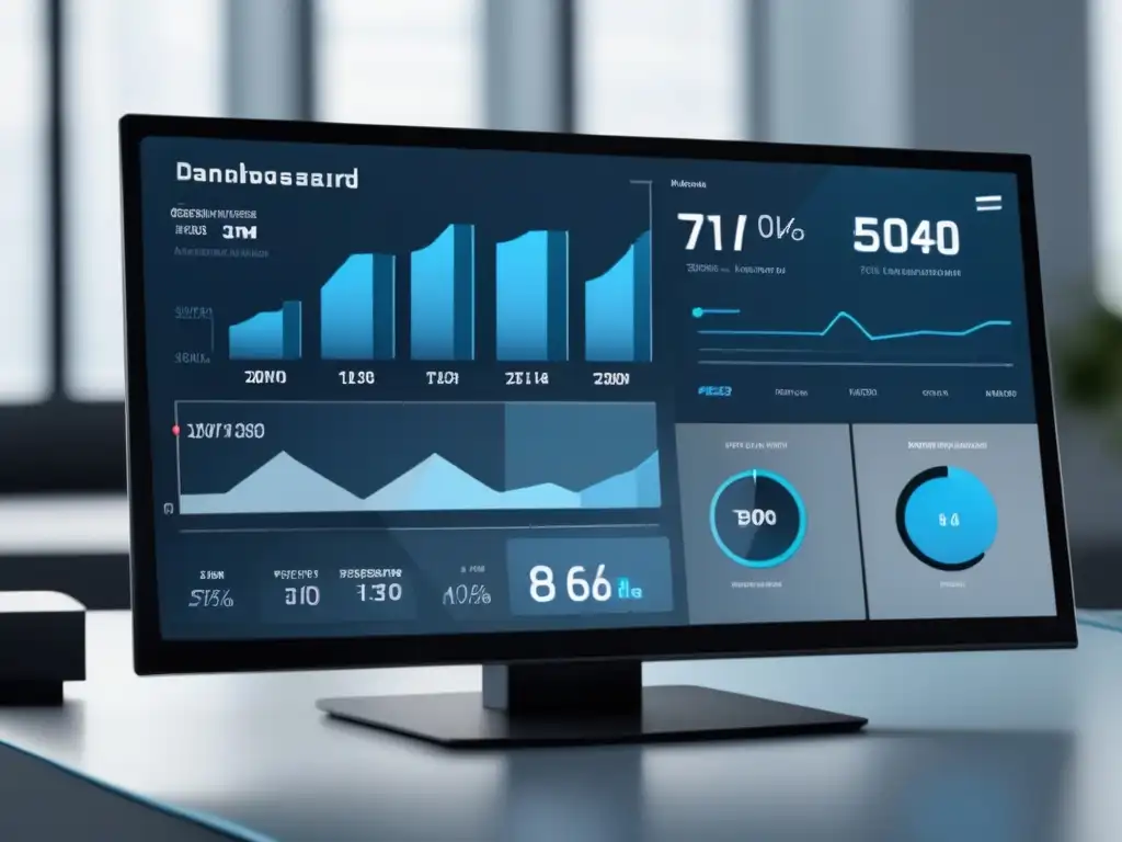 Herramienta de optimización de conversiones para marketing de afiliados en un moderno y elegante panel de control digital -