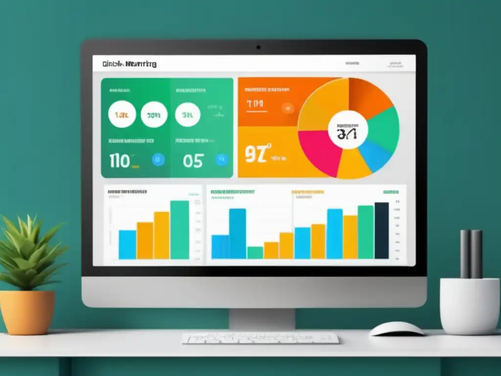 Dashboard de métricas clave en marketing de afiliados