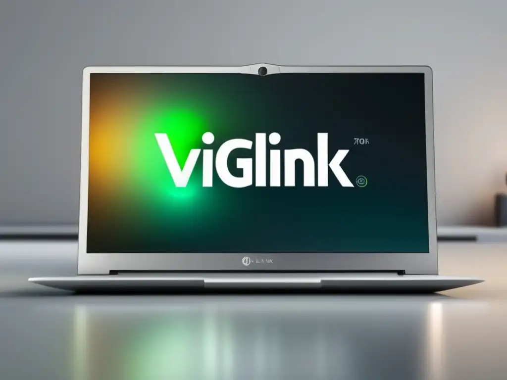 Laptop moderno con logo VigLink